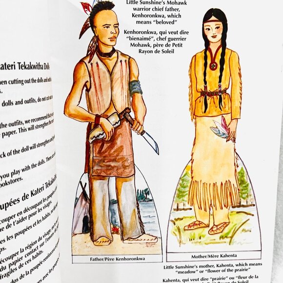 Blessed Kateri Tekakwitha Paper Dolls Book and Story - Uncut (2004) - Picture 5 of 7